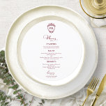 Cartões de Menu de Casamento Redondos Monogramados<br><div class="desc">Um cartão de menu de casamento de caligrafia chic simples. Eu ofereço um serviço de personalização gratuito,  se você tiver alguma dúvida ou pedido especial,  por favor sinta-se à vontade para entrar em contato.</div>