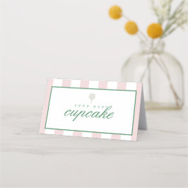 Cartões de menu de cor-de-golfe rosa