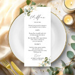 Cartões de menu Elegante Dourado Verde Casado<br><div class="desc">Prepare-se para embarcar em uma jornada mágica de amor com nossa suite de casamento, feita especialmente para amantes da natureza! Esta coleção fabulosa é a adição final à sua festa de jardim sonhadora ou celebração encantadora do tema da natureza. Ele inclui tudo o que você poderia precisar, de um sinal...</div>