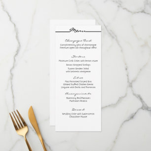 Cartões de menu "Scribbles"