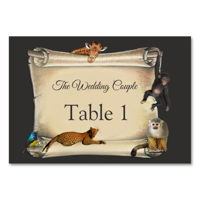 Cartões de Mesa africanos Safari Sunset (Frente)