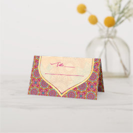 Cartões de mesa Cerise mandala rangoli mehndi