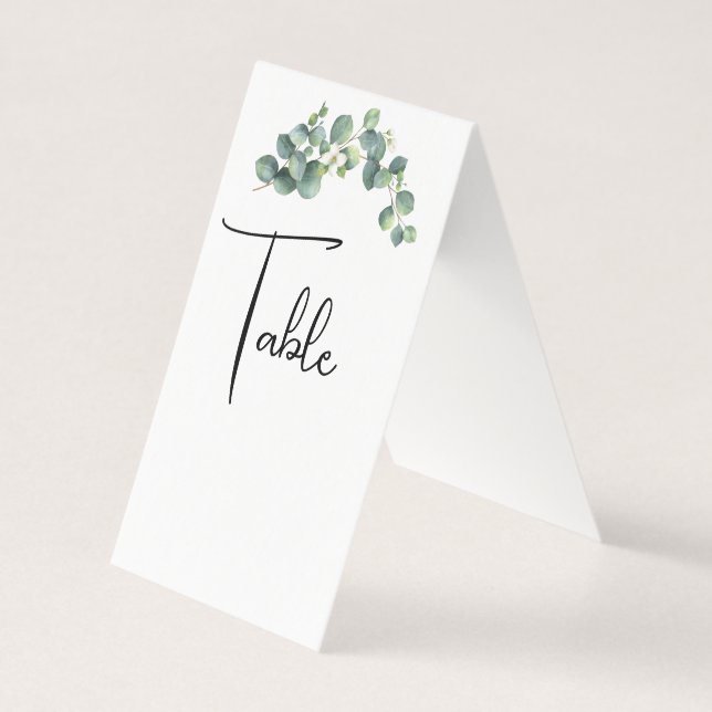 Cartões de Mesa de Casamento (Frente)