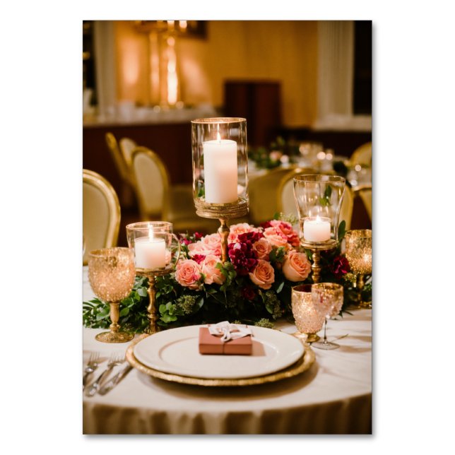 cartões de mesa de casamento (Frente)