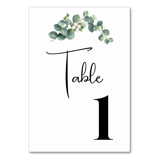 Cartões de Mesa de Casamento (Frente)