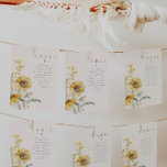 Cartões de Mesa de casamento de girassol<br><div class="desc">Esta é uma elegante modelo de mesa de girassol com lindas flores de girassol e tons de sábio creme. Todas as palavras e fontes são editáveis neste design de girassol rústico. As únicas cores que não são editáveis são as cores do design floral de aquarela // Para designs correspondentes, pesquise...</div>