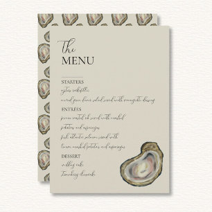 Cartões de Mesa de Casamento de Ostras Cartões Pla