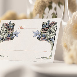 Cartões de Mesa de Casamento Elegante Blue Morris