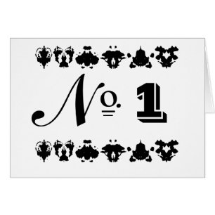 Cartões de Mesa de Casamento Inkblot do Estilo Fra