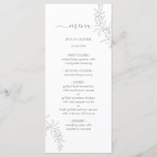 Cartões de Mesa de Casamento Minimalista Elegante
