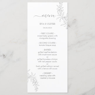 Cartões de Mesa de Casamento Minimalista Elegante
