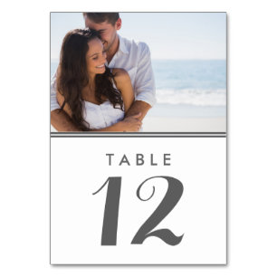 Cartões de Mesa de casamento simples modernos