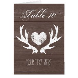 Cartões de mesa de cera-chique-chic