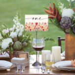 Cartões de Mesa de Flor Selvagem Número Um<br><div class="desc">Este design de número de tabela apresenta uma fonte de script elegante e uma coleção de flores silvestres coloridas. Para qualquer um que planeje um casamento, escolher itens modelados com nosso tema Flor de Flor de Flor de Flor oferece uma mistura única de elegância e encanto que é atraente para...</div>