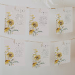 Cartões de Mesa de girassol para casamentos em cam<br><div class="desc">Esta é uma elegante modelo de mesa de girassol com lindas flores de girassol e tons de sábio creme. Todas as palavras e fontes são editáveis neste design de girassol rústico. As únicas cores que não são editáveis são as cores do design floral de aquarela // Para designs correspondentes, pesquise...</div>