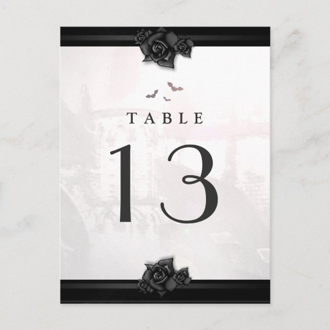 Cartões de Mesa de Natal Postais Amor Gótico de Ha (Frente)