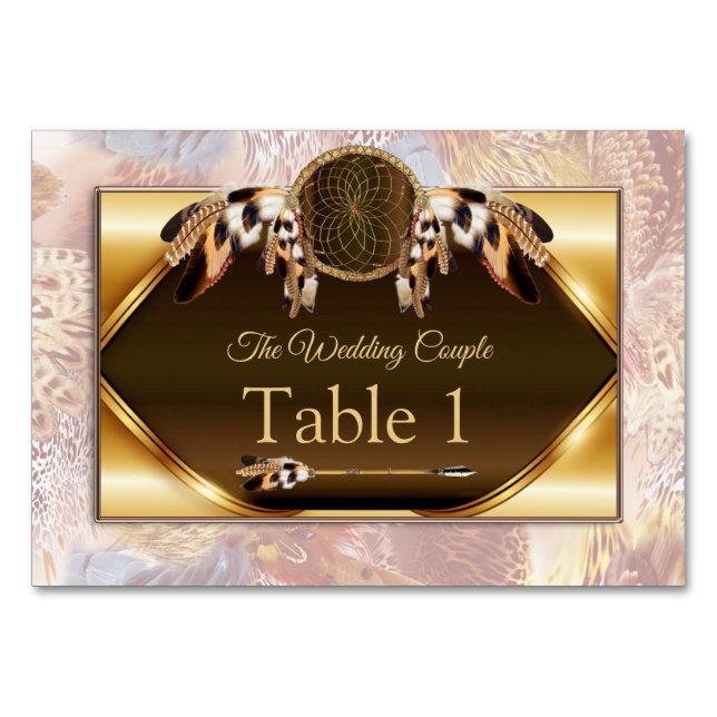 Cartões de mesa Dream Catcher (Frente)