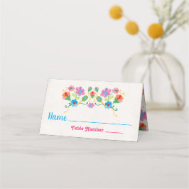 Cartões de mesa Embroiderme Mexicano Fiesta