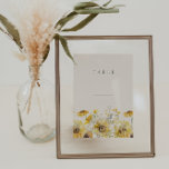 Cartões de Mesa Floral de Casamento Rustic Waterco<br><div class="desc">Esta é uma elegante modelo de mesa de girassol com lindas flores de girassol e tons de sábio creme. Todas as palavras e fontes são editáveis neste design de girassol rústico. As únicas cores que não são editáveis são as cores do design floral de aquarela // Para designs correspondentes, pesquise...</div>