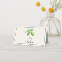 Cartões de Mesa para Bar de Mimosa de Hortelã Fres