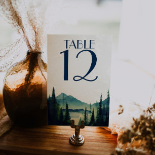 Cartões de Mesa para Casamento ao Ar Livre