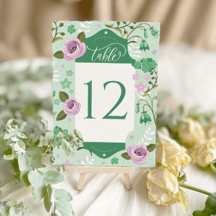 Cartões de Mesa para Casamento Plano de Assentos F