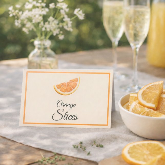 Cartões de Mesa para Decoração de Bar Mimosa com F (Criador carregado)