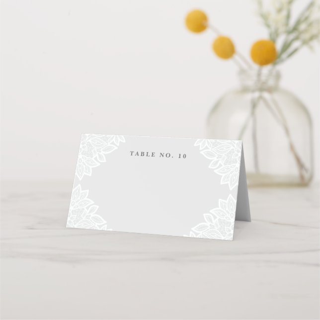 Cartões de mesa para tendas de rendas (Frente)