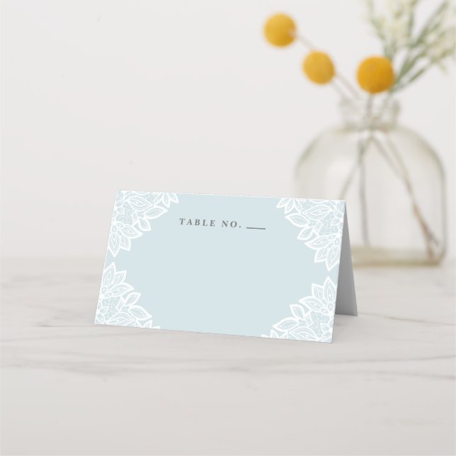 Cartões de mesa para tendas de rendas (Frente)