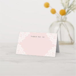 Cartões de mesa para tendas de rendas