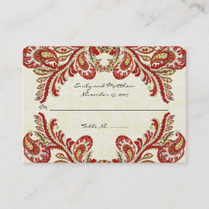 Cartões de Mesa Vintley Damask