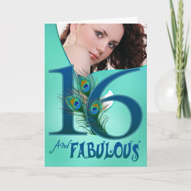 Cartões de modelo de aniversário 16 (Frente)