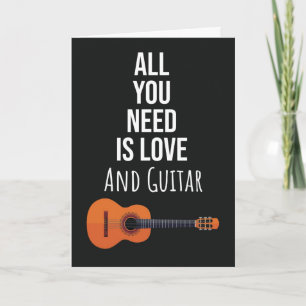 Cartões de Músico Tocador de Guitarra Fofo Present