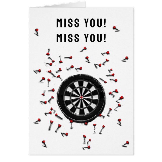 Cartões de Namorados românticos de longa distância (Frente)