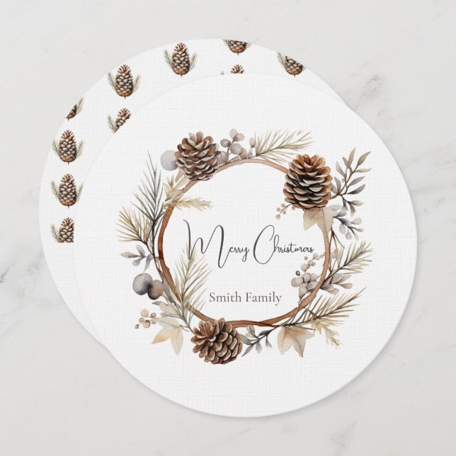 Cartões de natal (Frente/Verso)