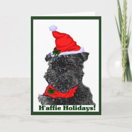 Cartões de Natal Affenpinscher Personalizados