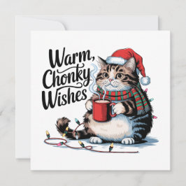 Cartões de natal amantes de gatos.