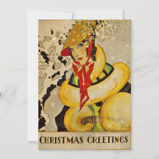 Cartões de natal Art Deco