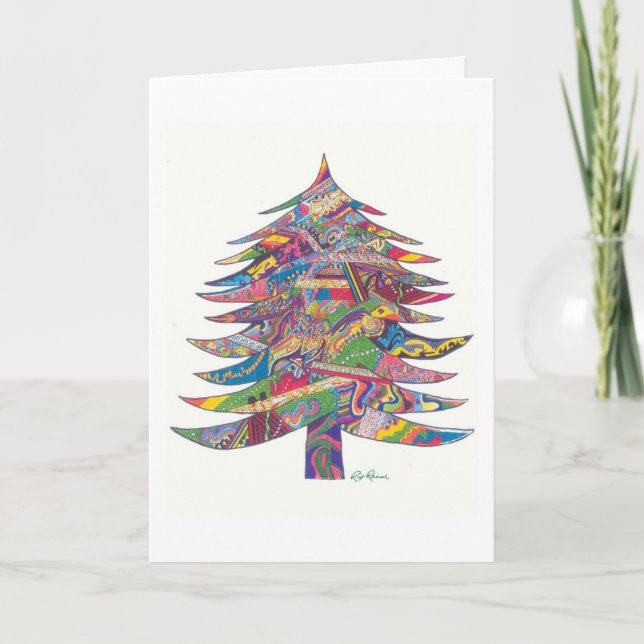 Cartões de Natal. Arte original de Rip Rense. (Frente)