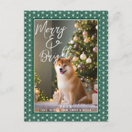 Cartões de Natal | ASANOHA padrão de quimono japon