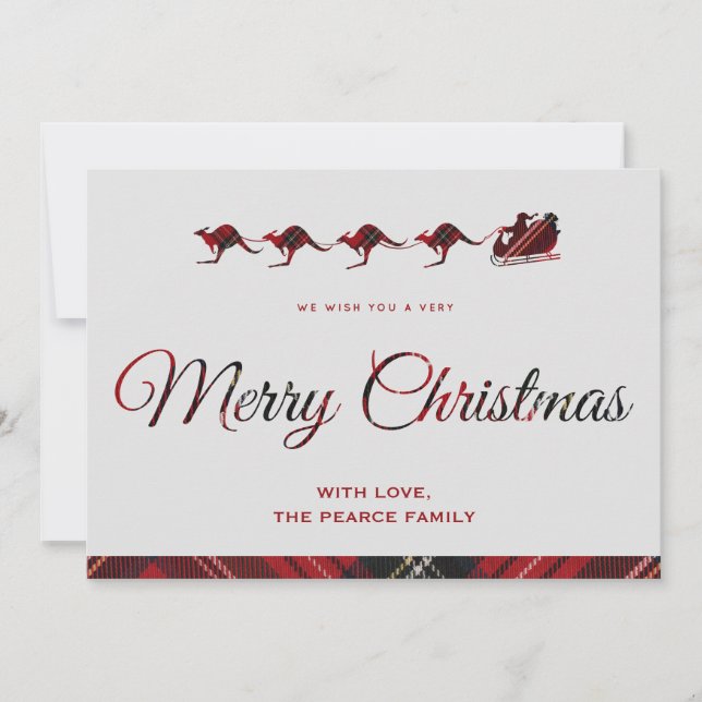 Cartões de Natal Austrália Feliz Papais noeis de N (Frente)