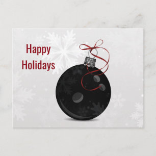 cartões de natal bola de boliche