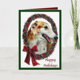 Cartões de Natal Borzoi