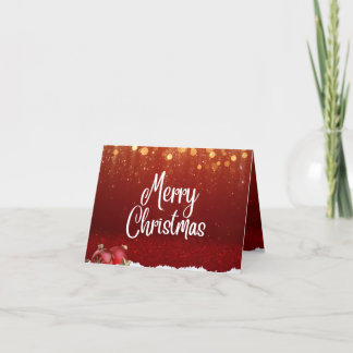 cartões de natal - cartão de Natal dobrado pela pa