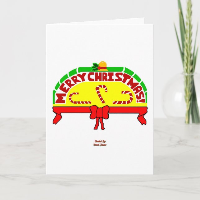 Cartões de natal - Cartão de Saudação Vertical (Frente)