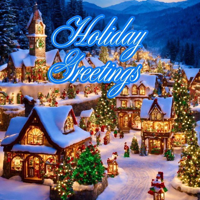 Cartões de natal Coloridos Clássicos de Natal (Criador carregado)