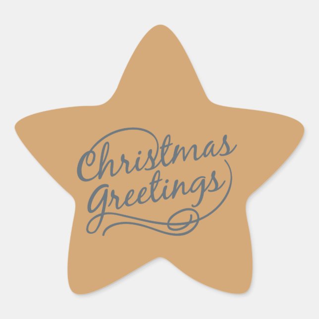 Cartões de natal com adesivos Star Feriados (Frente)