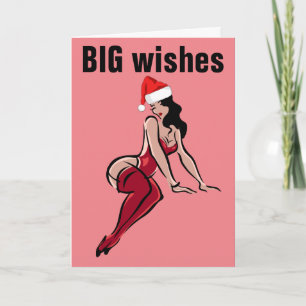 CARTÕES DE NATAL COM ARTE DE GAROTA DE BUNDA GRAND