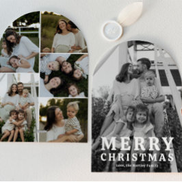 Cartões de Natal com Foto de Arco Simples
