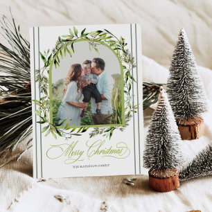 Cartões de Natal com Fotos Botânicas Elegantes